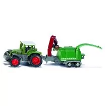 Siku 16 Traktor z z rębakiem do drewna - Samochody i pojazdy dla dzieci - miniaturka - grafika 1