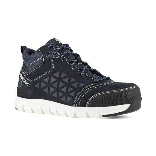 REEBOK WORK IB1035 S3 Excel lekkie aluminiowe palce sportowe PR piesze wędrówki, wodoodporne, 45, niebieskie/białe