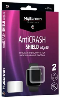 Folia ochronna MyScreen AntiCrash Shield Edge 3D do Apple Watch 7 / 8 41 mm 2 szt (5904433205504) - Akcesoria do smartwatchy - miniaturka - grafika 1