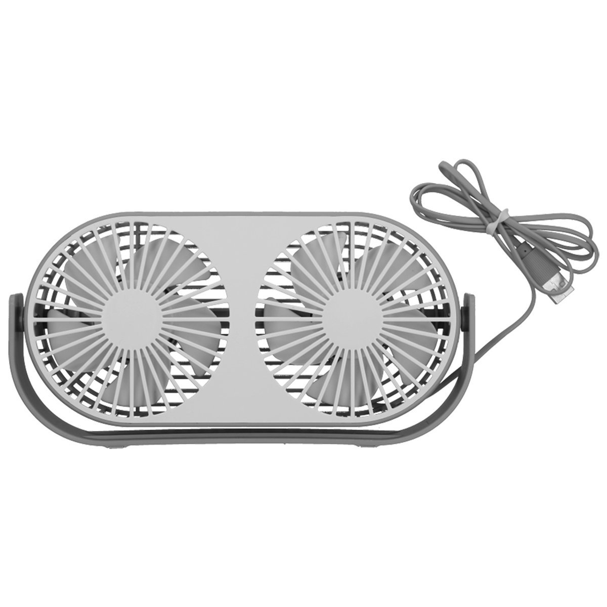 Przenośny mini wentylator chłodzący z podwójną głowicą i ładowaniem USB