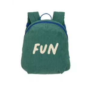 Lassig Plecak mini sztruks Little Gang Fun ocean green - Plecaki szkolne i tornistry - miniaturka - grafika 5