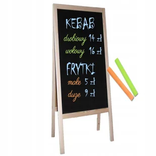 Potykacz stojak reklamowy dwustronny kredowy xxl 170x72 - Tablice i flipcharty - miniaturka - grafika 1