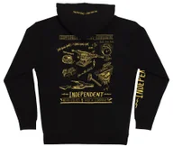 Bluzy męskie - bluza męska INDEPENDENT BRATRUD NOTEBOOK ZIP HOODED HEAVYWEIGHT SWEATSHIRT BLACK - miniaturka - grafika 1