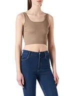 Koszulki i topy damskie - VERO MODA VMEVE NOOS damska koszulka modelująca Fossil, M/L - miniaturka - grafika 1