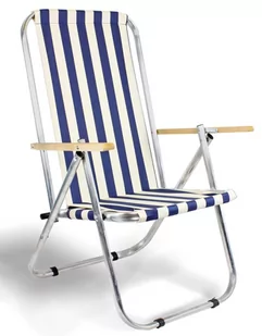 Leżak plażowy / krzesło składane - dwie pozycje, max 150 KG - tradycyjne - Leżaki ogrodowe - miniaturka - grafika 1