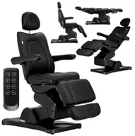 Fotele kosmetyczne - Fotel kosmetyczny elektryczny do salonu kosmetycznego pedicure regulacja 5 siłowników Caleb - miniaturka - grafika 1