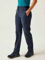 Spodnie sportowe damskie - Regatta Spodnie funkcyjne Zipp-Off "Travel II" w kolorze granatowym - miniaturka - grafika 1