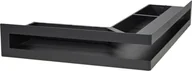Akcesoria kominkowe - V-open Kratka kominkowa narożna lewa 500 x 300 x 70 mm grafitowa - miniaturka - grafika 1