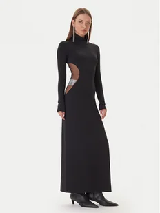 Patrizia Pepe Sukienka wieczorowa 2A2968 J338 Czarny Regular Fit - Sukienki - miniaturka - grafika 1