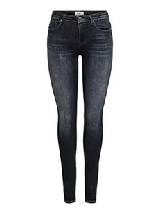 ONLY Dżinsy damskie typu skinny fit ONLShape Life Reg, czarny denim, 26W / 34L - Spodnie damskie - miniaturka - grafika 1
