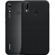 Etui i futerały do telefonów - Etui Do Huawei P20 Lite Gumowe Obudowa Czarne Matowe Silikon Pokrowiec Slim - miniaturka - grafika 1