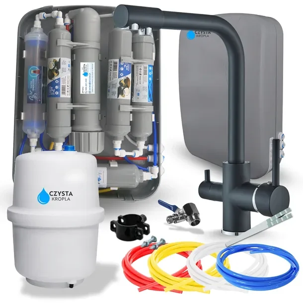 Filtr Do Wody System Podzlewozmywakowy Filtrujący Wodę Pitną Bateria Czarna
