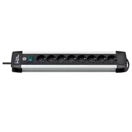 Listwy zasilające - Brennenstuhl Listwa zasilająca Premium Alu blacksr S 8x - 139100001 (1391000018) - miniaturka - grafika 1