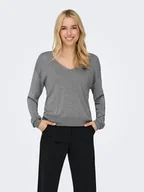 Swetry damskie - JDY Sweter "Bodilla" w kolorze szarym - miniaturka - grafika 1