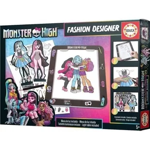 Gra o modzie - EDUCA - Projektant mody Monster High - Gry planszowe - miniaturka - grafika 1