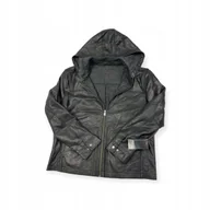 Kurtki męskie - Skórzana kurtka męska czarna z kapturem Patrick James XL - miniaturka - grafika 1