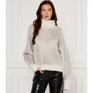 Swetry damskie - BOSS BLACK Wełniany golf Fewani Oversize fit - miniaturka - grafika 1