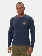 Koszulki męskie - Aeronautica Militare Longsleeve 252TS2466UJ00703 Granatowy Regular Fit - miniaturka - grafika 1