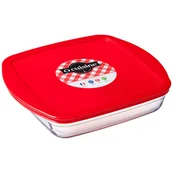 Pojemniki kuchenne - Naczynie żaroodporne z plastikową pokrywą C'N'S 25 x 22 x 5 cm OCUISINE - miniaturka - grafika 1