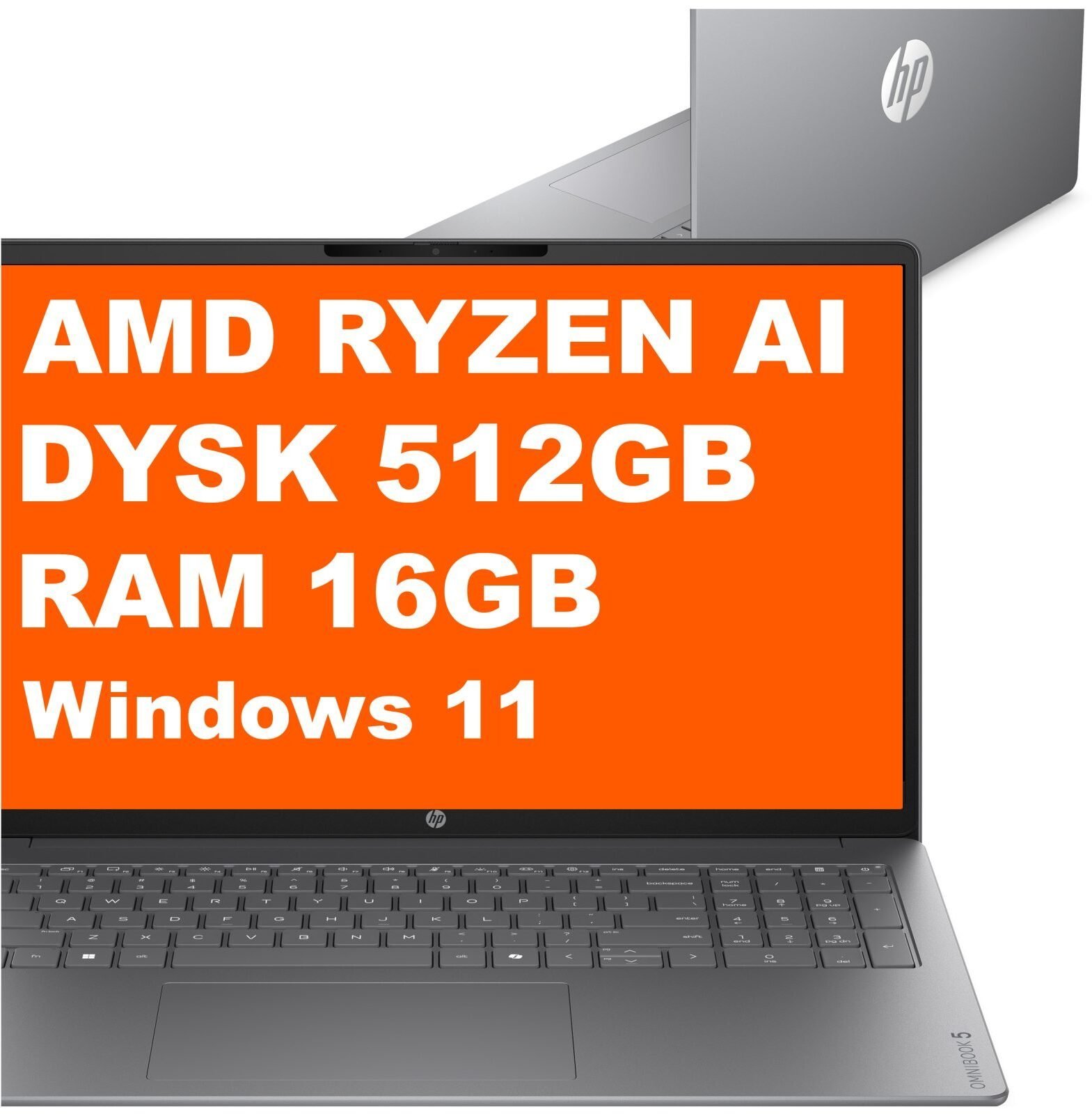 HP OmniBook 5 NGAI 16-cg0050wm / CQ1V0UA / Ryzen AI 5 430 / 16GB / 512GB / Radeon 840M / 16