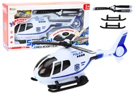 Samoloty i helikoptery - Helikopter Policyjny Śmigłowiec Jeżdżący Światła Dźwięki - miniaturka - grafika 1