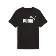 Odzież sportowa dziecięca - Młodzieżowa koszulka Essentials Colour z logo No.1 PUMA Black - miniaturka - grafika 1