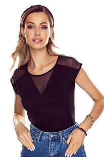 Damska koszulka Alessia czarna L - Koszulki i topy damskie - miniaturka - grafika 1