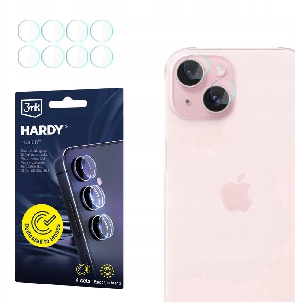 Apple iPhone 15 - 3mk Hardy Fusion Lens Protection