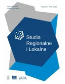 Czasopisma - Studia Regionalne i Lokalne 42022 - miniaturka - grafika 1