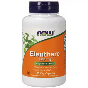 Now Foods Eleuthero 500 mg - Żeń-szeń Syberyjski (100 kaps.) - Suplementy naturalne - miniaturka - grafika 1