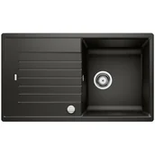 Zlewozmywaki - Blanco Zlew ZIA 5S Czarny odwracalny korek auto 526015 - miniaturka - grafika 1