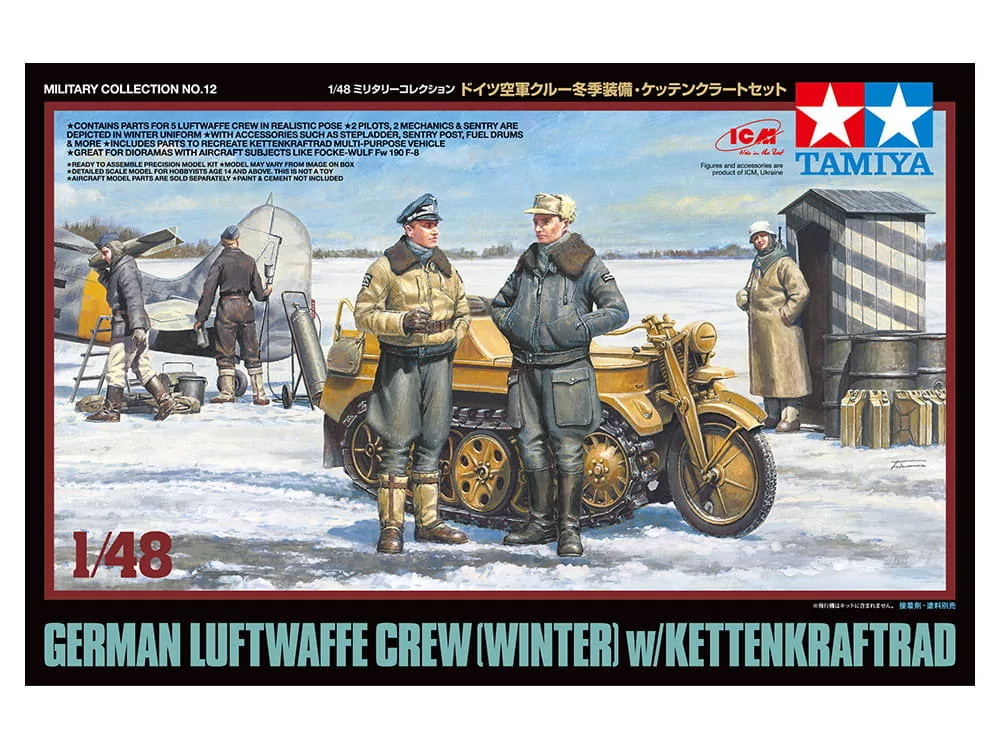 TAMIYA 32412 broni pneumatycznej i motocykla (RR) 1:48 Figures Model Kit