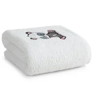Okrycia kąpielowe dla dzieci - Ręcznik dziecięcy Baby74 70X140 cm biały 450 g/m² kaptur - miniaturka - grafika 1
