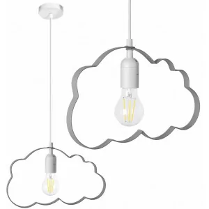 REA OSW-00452 LAMPA KIDS LH2077-2 GREY - Lampy sufitowe - miniaturka - grafika 1