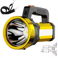 Latarki - Latarka Led Akumulatorowa 8000Mah Latarka Taktyczna Lekki Halogen Szperacz - miniaturka - grafika 1