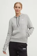 Bluzy damskie - Reebok bluza damska kolor szary z kapturem melanżowa 100075635 - miniaturka - grafika 1