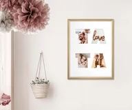 Ramki na zdjęcia - Ramka Na Zdjęcia Prezent Na Dzień Ojca Jasne Drewno. Ramka Z Passe Partout O Rozmiarze 30X40 Cm - miniaturka - grafika 1