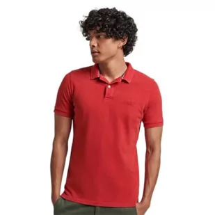 Superdry Vint Destroy Polo Bluza męska, Różnorodność sieci, XXL - Bluzy męskie - miniaturka - grafika 1