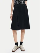 Spódnice - Desigual Spódnica trapezowa Lettering Lacroix 24WWFW07 Czarny Regular Fit - miniaturka - grafika 1