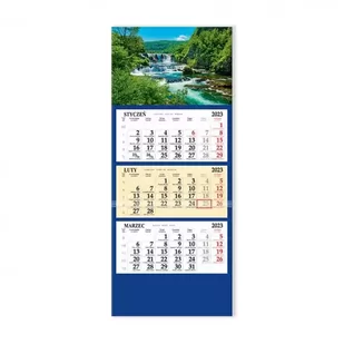 Kalendarz 2023 Trójdzielny SB6 wodospad - Sapt - Kalendarze - miniaturka - grafika 1