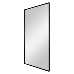 Lustro łazienkowe prostokątne 50x100 cm Dubiel Vitrum One w ramie czarny szczotkowany - Lustra - miniaturka - grafika 1