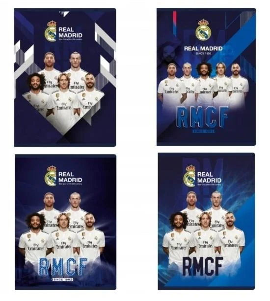 Zeszyt A5/32k w kratkę Real Madrid 10 sztuk ASTRA