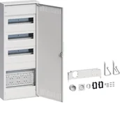 Rozdzielnie elektryczne - Hager Rozdzielnica   3x12 mod. + 1x płyta montażowa - drzwi stalowe - miniaturka - grafika 1