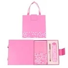 Długopisy - Zestaw prezentowy z długopisem Premium róż - miniaturka - grafika 1