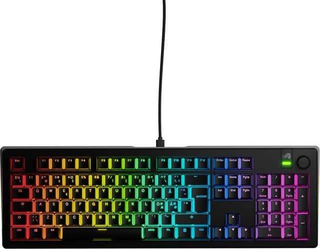 Glorious GMMK 3 Pre-Built Klawiatura gamingowa, 100 %, Fox Switches - ISO Nordic ND, czarny GLO-KB-GMMK3-100-PB-FOX-W-BLK-ND