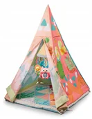 Maty edukacyjne - MATA EDUKACYJNA DLA DZIECI INTERAKTYWNA NAMIOT TIPI 634-1C 2w1 - miniaturka - grafika 1