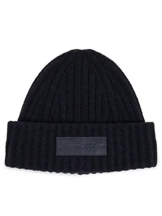 Tommy Hilfiger Czapka Twist AW0AW15325 Granatowy - Czapki damskie - miniaturka - grafika 1