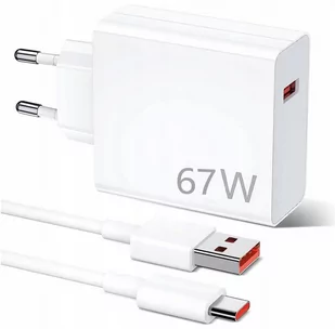 Szybka Ładowarka Sieciowa Xiaomi 67W + Kabel Usb-C - Ładowarki do telefonów - miniaturka - grafika 1