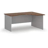 Biurka - Biurko narożne PRIMO GRAY, 1600 x 1200 mm, prawe, szary/orzech - miniaturka - grafika 1