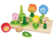 Układanki dla dzieci - PLAYTIVE PLAYTIVE Drewniana układanka, 1 sztuka (Układanka ogród) 4055334487634 - miniaturka - grafika 1